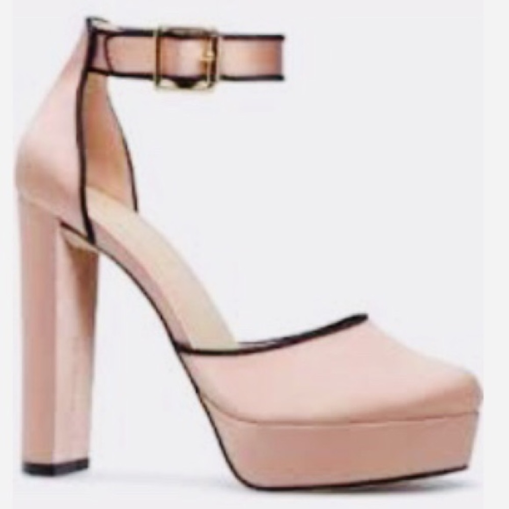 💄JONELLE | Mauve & Black Pumps